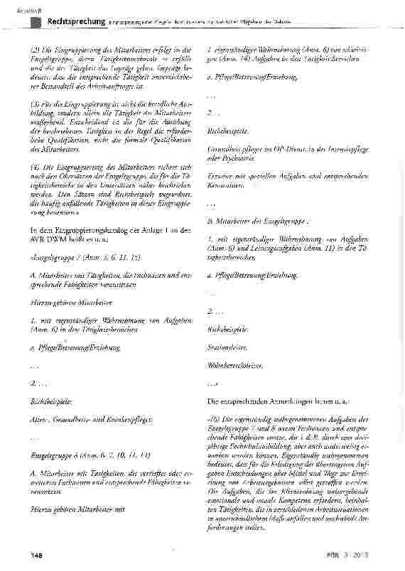 Vorschauseite 5: Eingruppierung einer Pflegefachkraft in einem psychiatrischen Pflegeheim der Diakonie