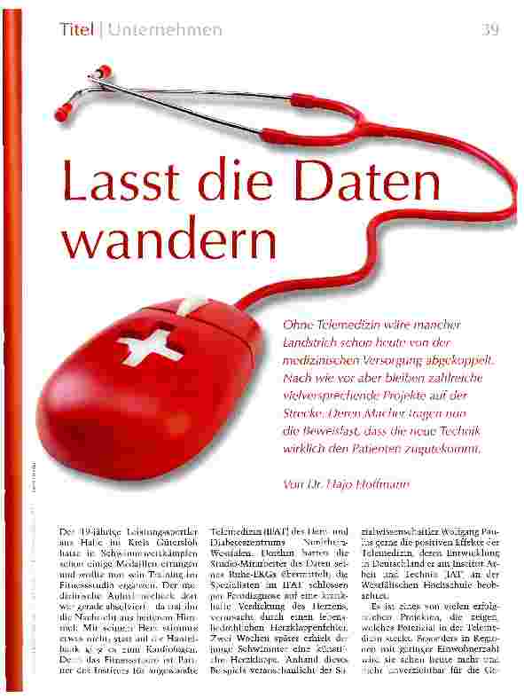 Vorschauseite 1: Lasst die Daten wandern