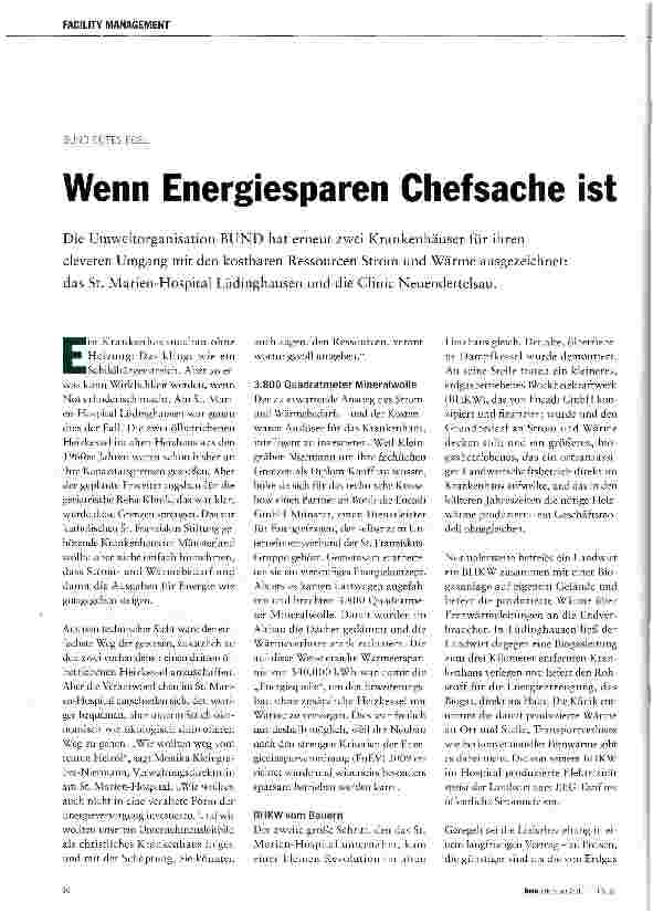 Vorschauseite 1: Wenn Energiesparen Chefsache ist