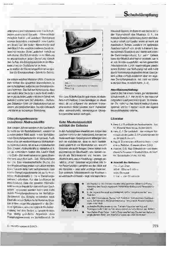 Vorschauseite 4: Körpereigene Muskelelastizität kontra Schuhdämpfung