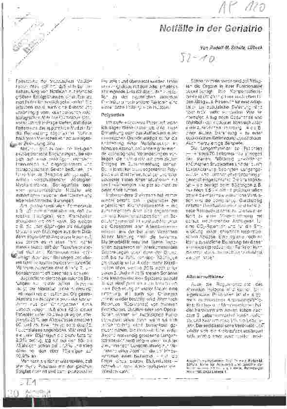 Vorschauseite 1: Notfälle in der Geriatrie