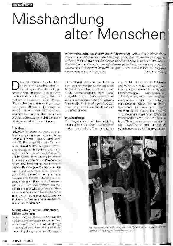 Vorschauseite 1: Misshandlung alter Menschen