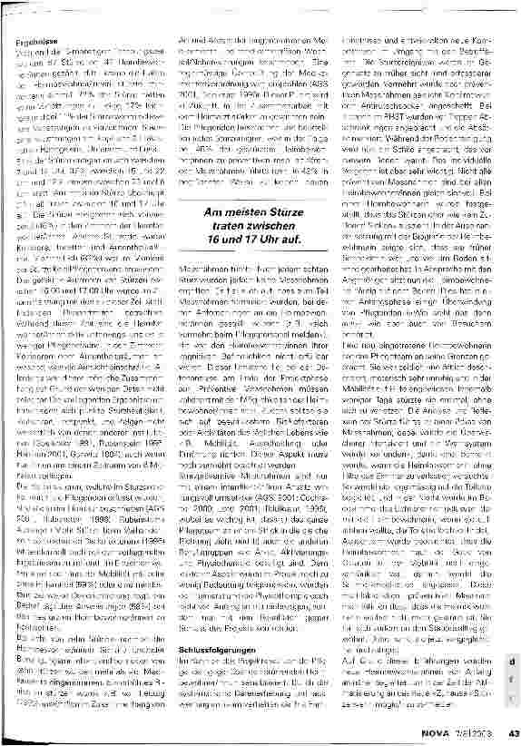 Vorschauseite 2: Stürze im Pflegeheim