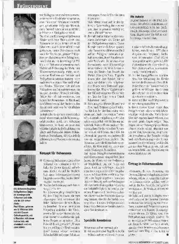 Vorschauseite 2: Frühgeborenen- Nachsorge