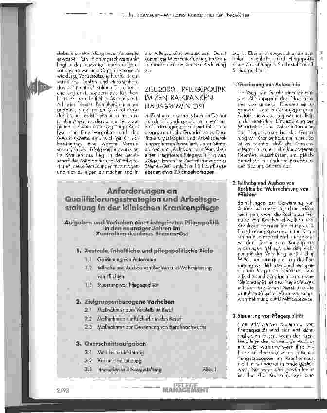 Vorschauseite 2: Mit klarem Konzept aus der Pflege-Krise