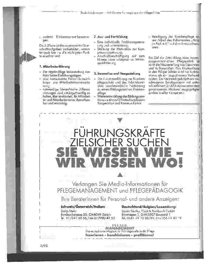 Vorschauseite 4: Mit klarem Konzept aus der Pflege-Krise