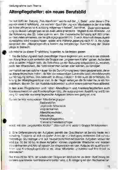 Vorschauseite 1: Altenpfleger: ein neues Berufsbild