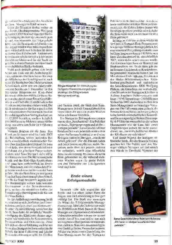 Vorschauseite 2: Klinikum Stuttgart: Die Stadt will es selbst besser machen