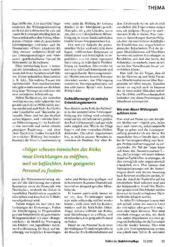 Vorschauseite 3: Differenzierung, Dezentralisierung, Ambulantisierung