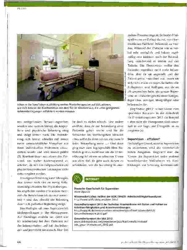 Vorschauseite 3: Der Nutzen von Supervision und Coaching in der Physiotherapie und in medizinischen Berufen