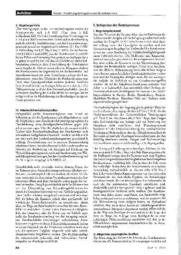 Vorschauseite 4: Ermittlungsbefugnisse von Ärztekammern