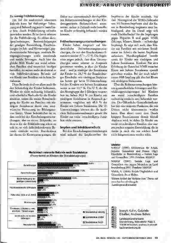 Vorschauseite 2: Arme Kinder, kranke Kinder?