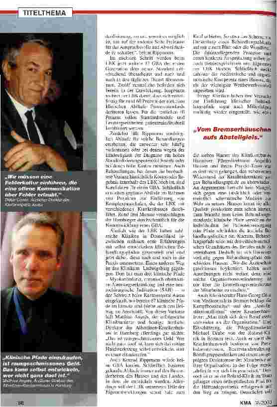 Vorschauseite 3: Der Patient im Mittelpunkt
