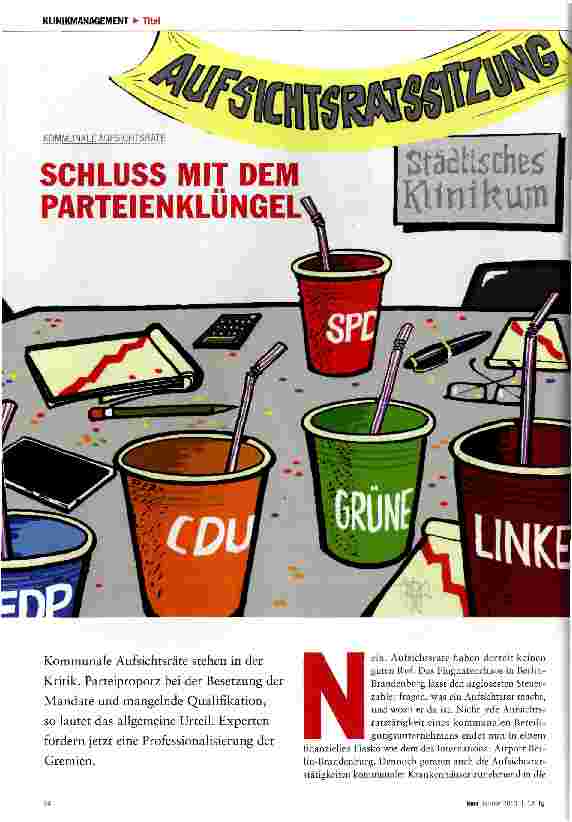 Vorschauseite 1: SCHLUSS MIT DEM PARTEIENKLÜNGEL