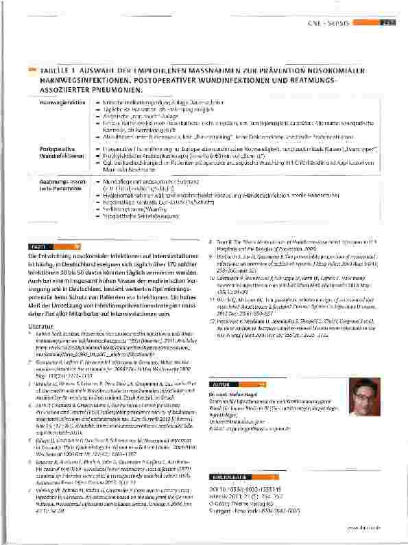 Vorschauseite 4: Krankenhausinfektionen besser verhindern