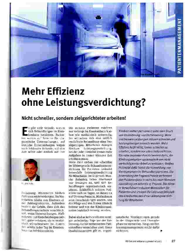 Vorschauseite 1: Mehr Effizienz ohne Leistungsverdichtung?
