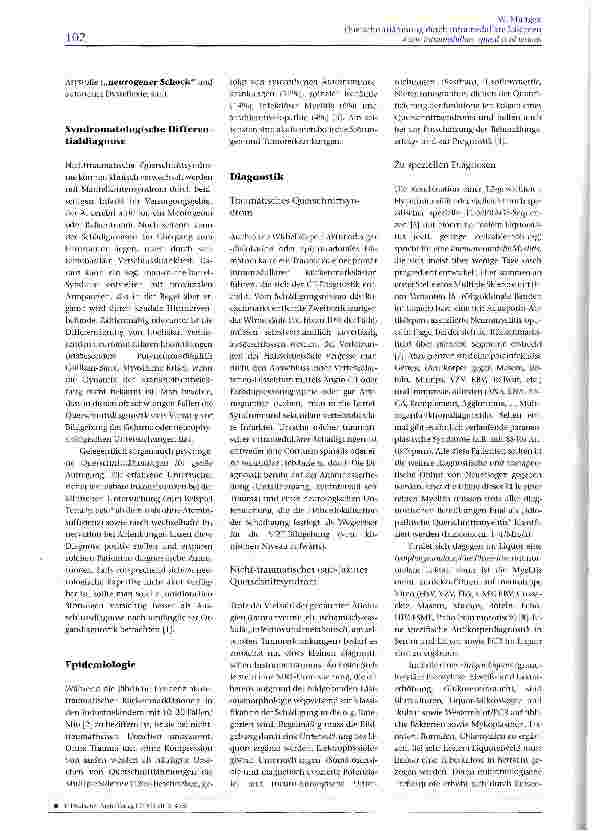 Vorschauseite 3: Querschnittlähmung durch intramedulläre Läsionen