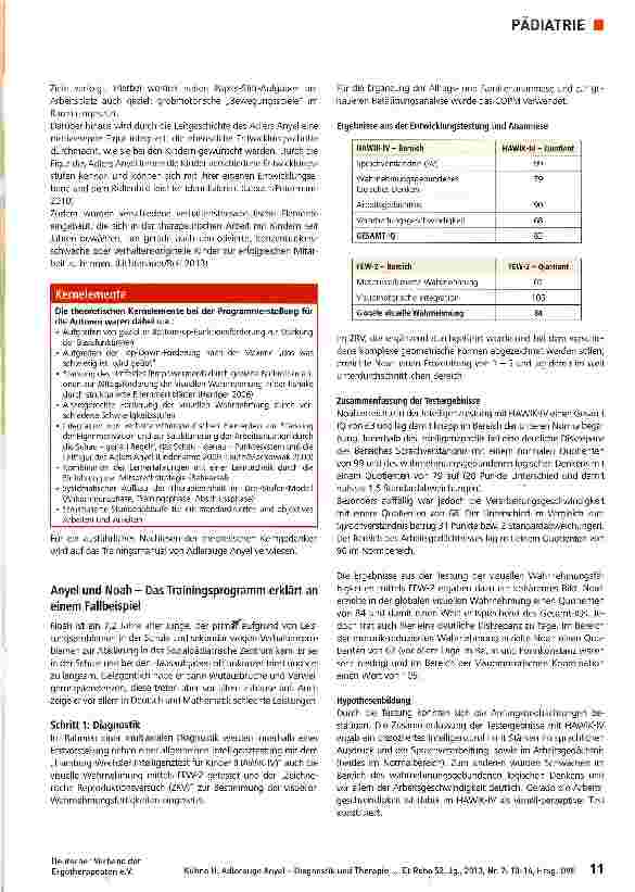 Vorschauseite 2: Adlerauge Anyel Diagnostik und Therapie der visuellen Verarbeitungsund Wahrnehmungsstörung Teil 2
