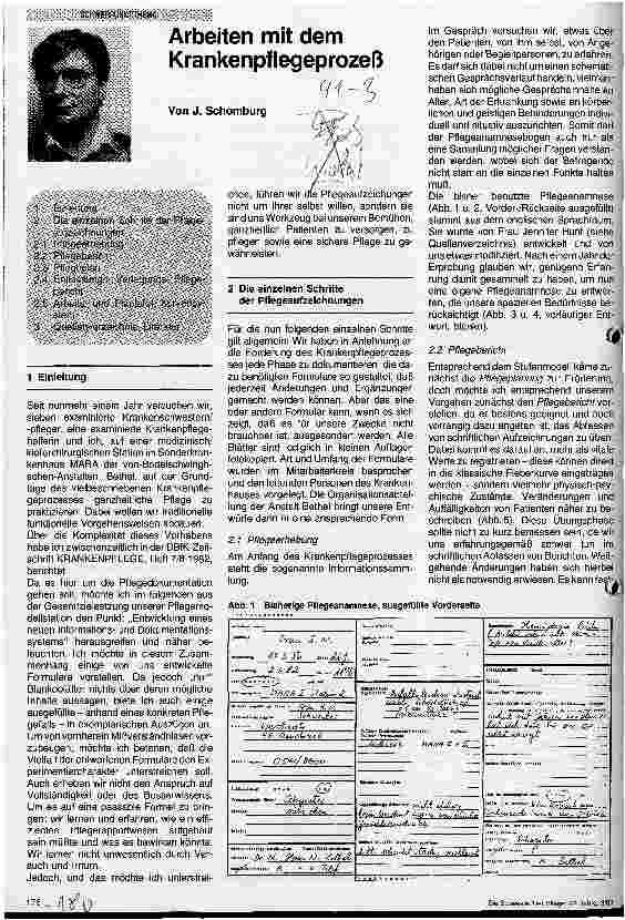 Vorschauseite 1: Arbeiten mit einem Krankenpflegeprozeß