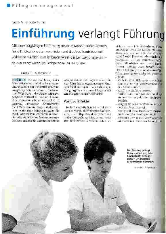 Vorschauseite 1: Einführung verlangt Führung