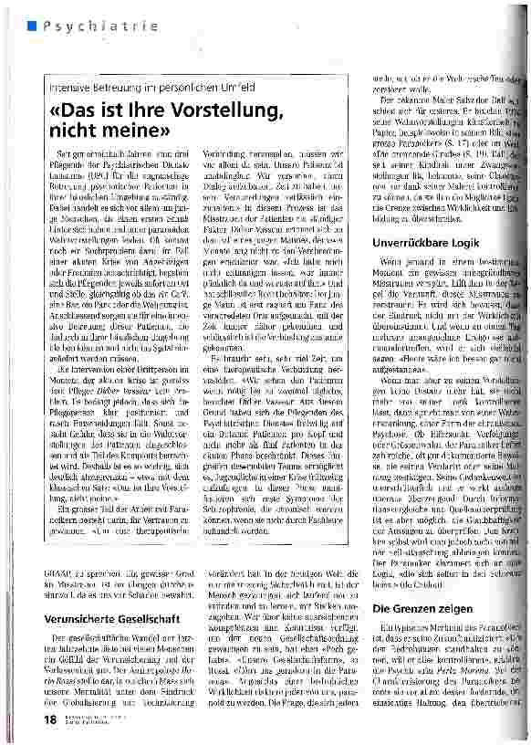 Vorschauseite 2: Der schwarze Schatten verfolgt uns überall hin Wahnkrankheiten
