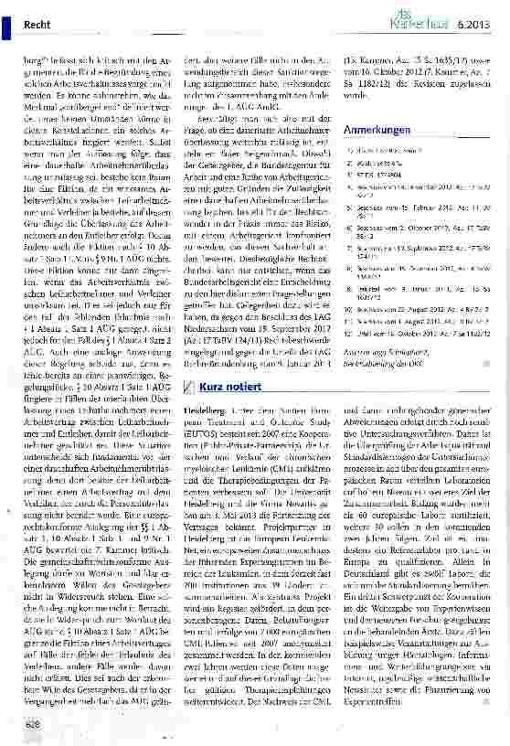 Vorschauseite 5: Dauerhafte Arbeitnehmerüberlassung im Spiegel der Rechtsprechung