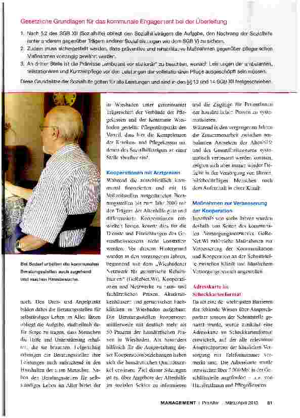 Vorschauseite 2: Aus der Klinik wieder nach Hause Unterstützung der Überleitung durch die Kommune