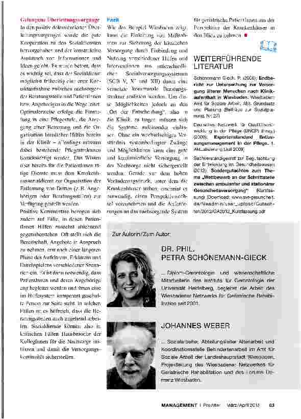 Vorschauseite 4: Aus der Klinik wieder nach Hause Unterstützung der Überleitung durch die Kommune