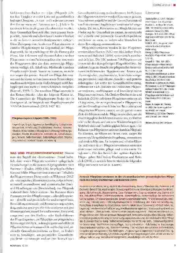 Vorschauseite 2: Pflegekonzepte, Pflegeinterventionen und Innovationen