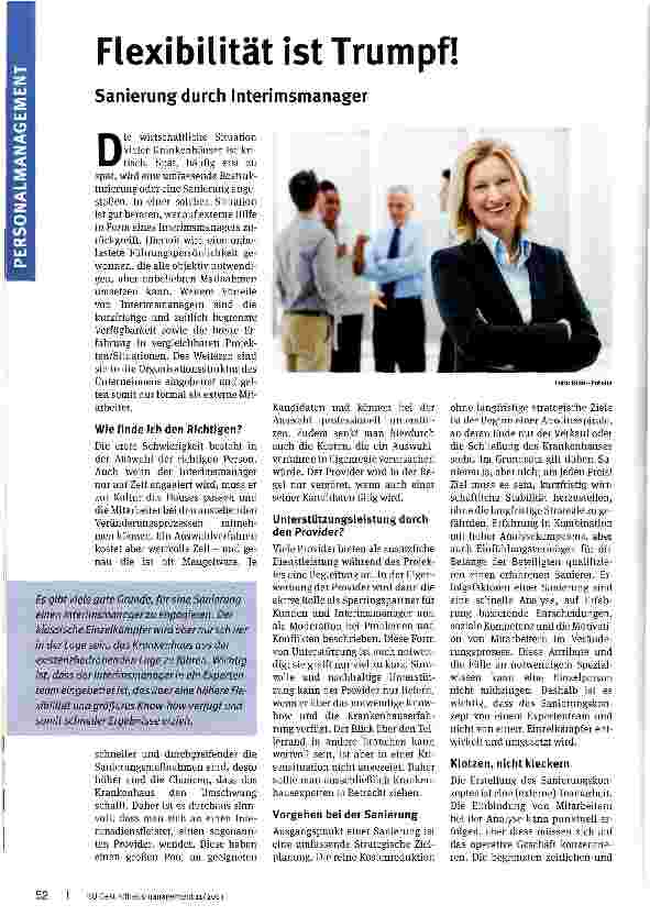 Vorschauseite 1: Flexibilität ist Trumpf!