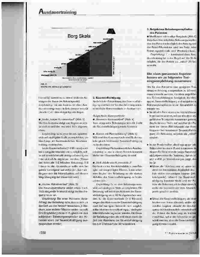 Vorschauseite 5: Orientierungshilfen zur Dosierung eines Ausdauertrainings auf dem Fahrradergometer bei Patienten mit mittelbis wergradiger COPD