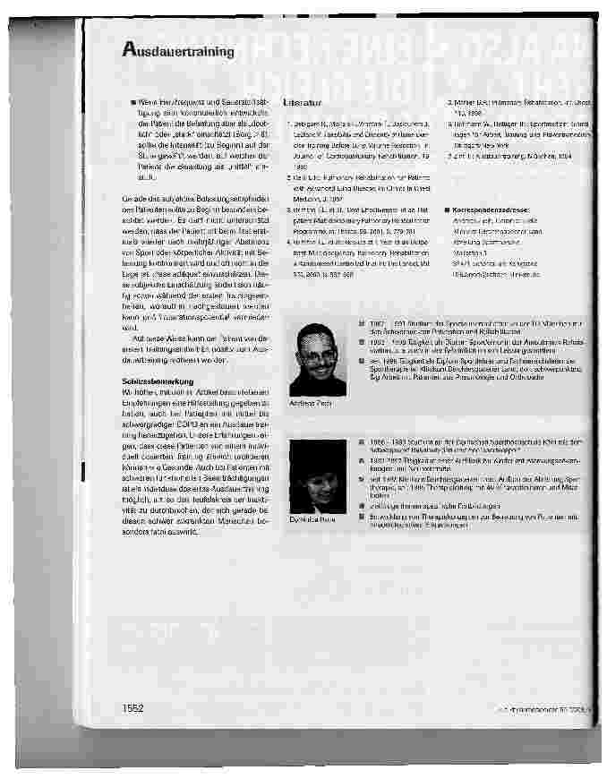 Vorschauseite 6: Orientierungshilfen zur Dosierung eines Ausdauertrainings auf dem Fahrradergometer bei Patienten mit mittelbis wergradiger COPD