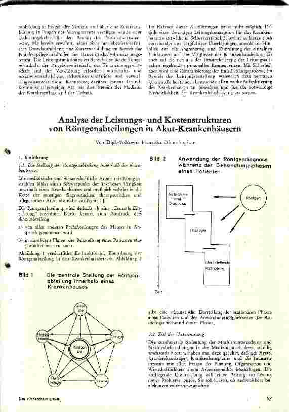 Vorschauseite 1: Analyse der Leistungsund Kostenstruktur von Röntgenabteilungen in Akut-Krankenhäusern