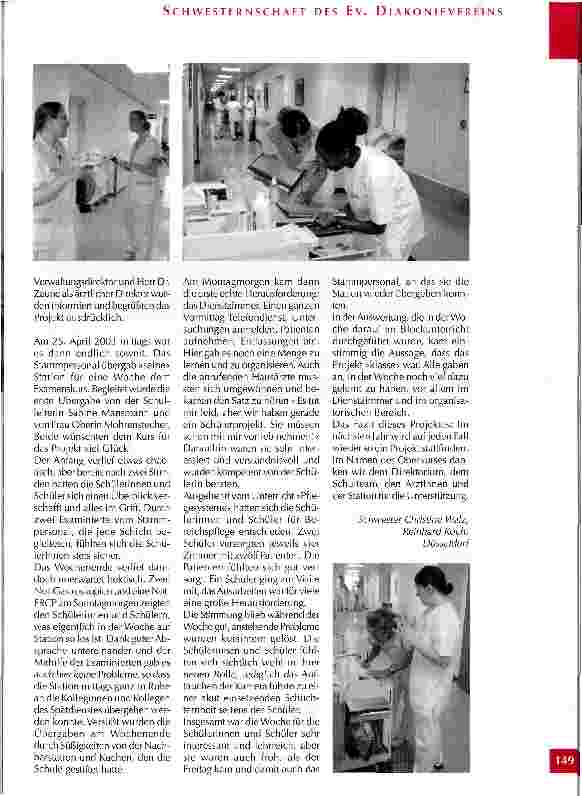 Vorschauseite 2: Schülerinnen und Schüler leiten eine Station Evangelisches Krankenhaus Düsseldorf