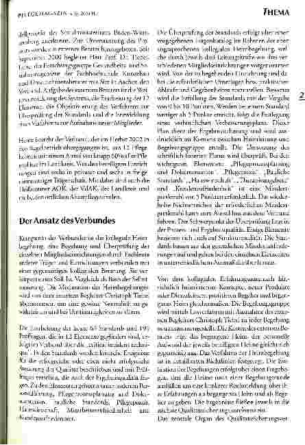 Vorschauseite 2: Modell zur Qualitätssicherung für stationäre Pflegeeinrichtungen Regionaler Qualitätssicherungsverbund im Landkreis Heilbronn