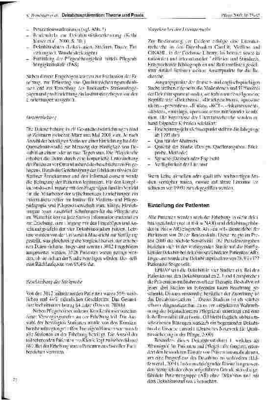 Vorschauseite 3: Dekubitusprävention: Theorie und Praxis