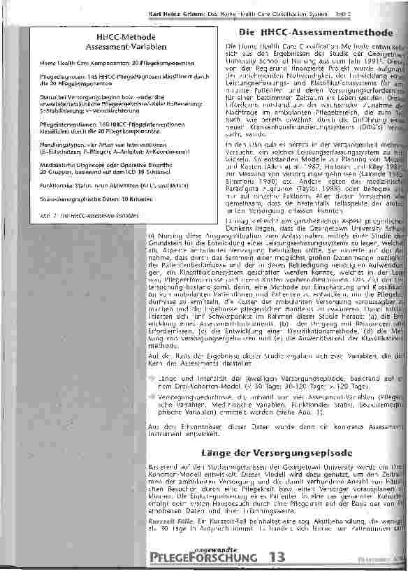 Vorschauseite 2: Das Home Health Care Classification System - Teil 2