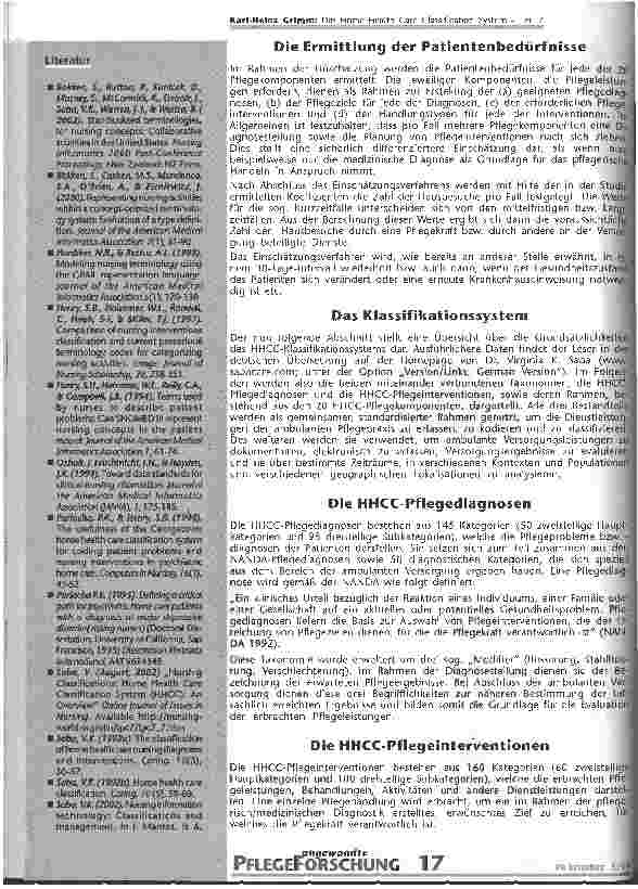Vorschauseite 6: Das Home Health Care Classification System - Teil 2