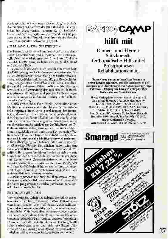 Vorschauseite 2: Behandlungsmöglichkeiten bei Angina Pectoris