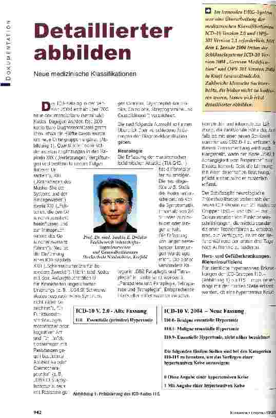 Vorschauseite 1: Detaillierter abbilden Neue medizinische Klassifikation