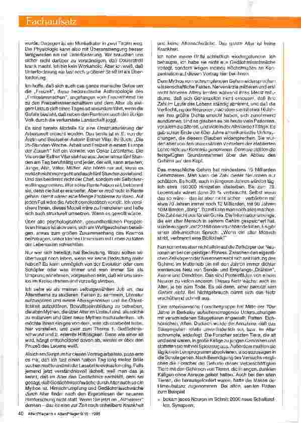 Vorschauseite 3: SO WILL ICH ALT WERDEN UND SIE?