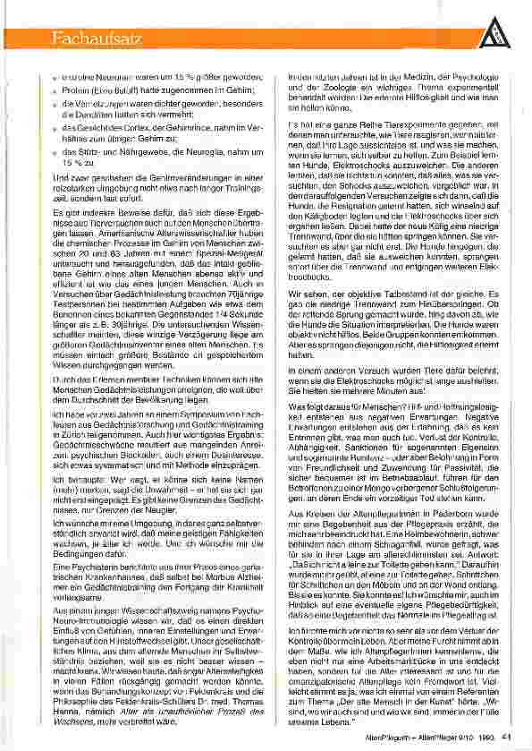 Vorschauseite 4: SO WILL ICH ALT WERDEN UND SIE?
