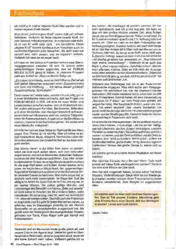 Vorschauseite 5: SO WILL ICH ALT WERDEN UND SIE?