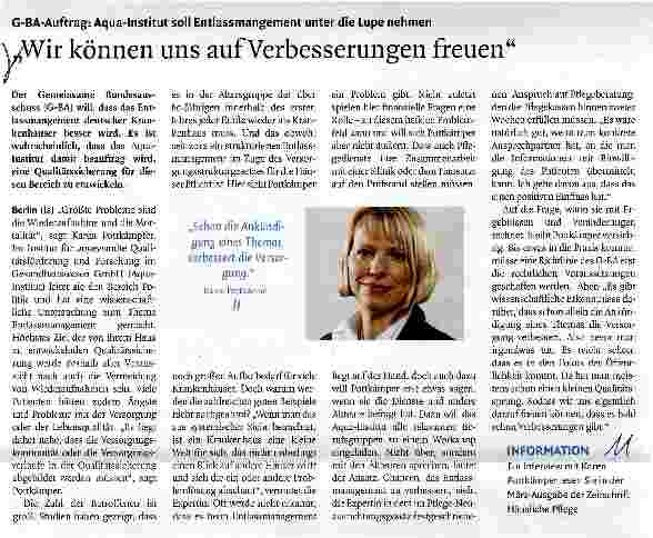 Vorschauseite 1: Wir können uns auf Verbesserungen freuen