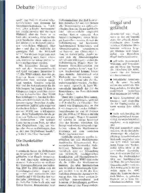 Vorschauseite 2: Pillen, Panscher, Plagiate
