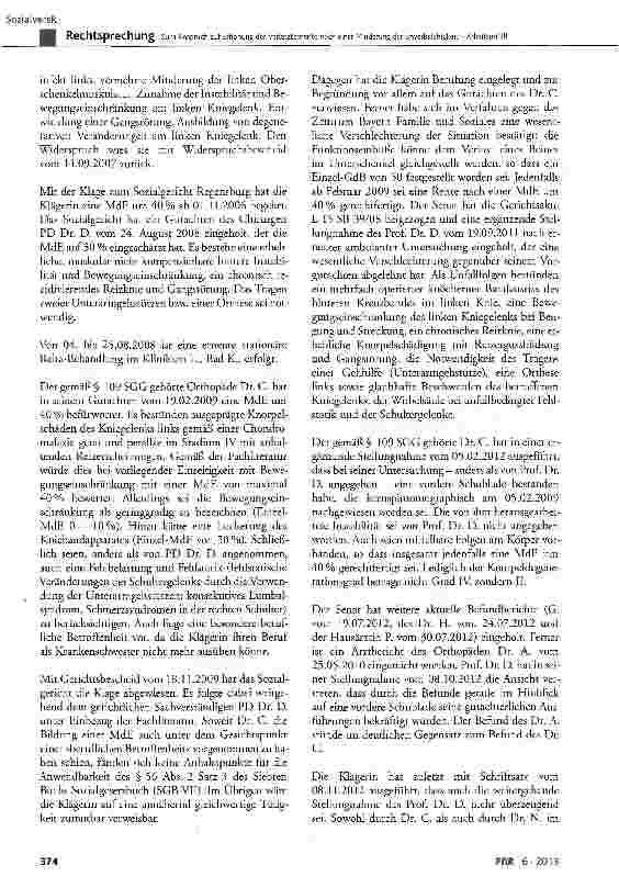 Vorschauseite 3: Zum Anspruch auf Erhöhung der Verletztenrente nach einer Minderung der Erwerbsfähigkeit - Arbeitsunfall SGBVII§ 56Abs. 1 Satz 3undAbs. 2Satz 2undSatz 3,§62Abs. 1 Satz lundAbs. 2Sa…