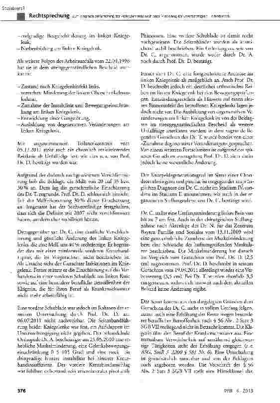 Vorschauseite 5: Zum Anspruch auf Erhöhung der Verletztenrente nach einer Minderung der Erwerbsfähigkeit - Arbeitsunfall SGBVII§ 56Abs. 1 Satz 3undAbs. 2Satz 2undSatz 3,§62Abs. 1 Satz lundAbs. 2Sa…
