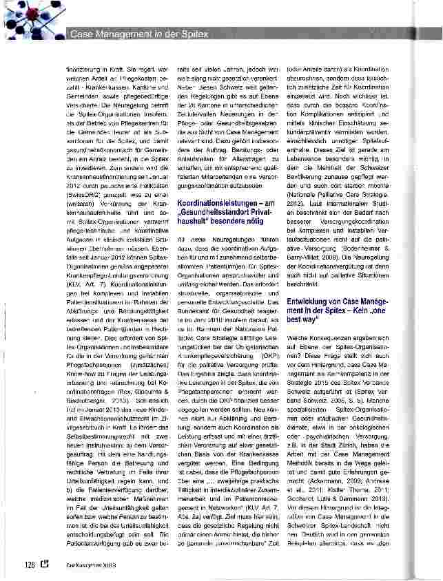 Vorschauseite 2: Case Management in der Spitex - klinische und koordinative Aufgaben aus einer Hand