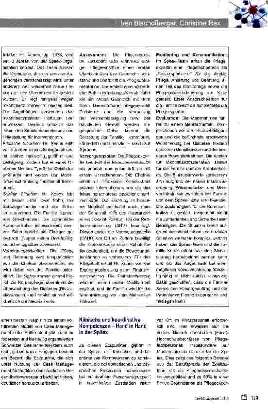 Vorschauseite 3: Case Management in der Spitex - klinische und koordinative Aufgaben aus einer Hand