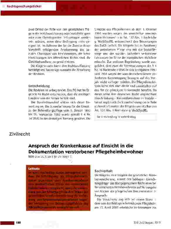 Vorschauseite 3: Steuerbefreiung von Umsätzen bei ambulanten Pflegeeinrichtungen